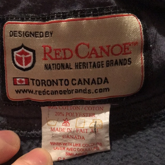 Royal Canadian Air Force Official Full Zip-Up Red Canoe Toronto Canadian made! - Picture 5 of 5